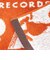 スヌーピー ミニタオル RECORDS オレンジ ハンカチ SNOOPY