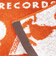 スヌーピー ミニタオル RECORDS オレンジ ハンカチ SNOOPY