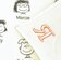 スヌーピー イニシャルミニタオル (R) アイボリー ハンカチ SNOOPY