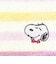 スヌーピー ミニタオル マルチボーダー ピンク リボン ハンカチ SNOOPY