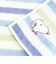 スヌーピー ミニタオル マルチボーダー ブルー リボン ハンカチ SNOOPY