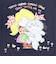 水森亜土 カラーTシャツ(M) ネコ ネイビー アパレル