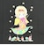 水森亜土 カラーTシャツ(M) バイオリン ブラック アパレル
