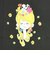水森亜土 カラーTシャツ(M) フラワー ブラック アパレル