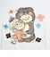 水森亜土 カラーTシャツ(M) クマ ホワイト アパレル