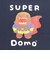 どーもくん SUPER Domo Tシャツ(L) ネイビー アパレル NHK