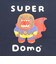 どーもくん SUPER Domo Tシャツ(L) ネイビー アパレル NHK
