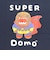 どーもくん SUPER Domo BIGTシャツ ネイビー アパレル NHK