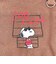 スヌーピー スクエアトートバッグ (ブラウン)  ルートート ROOTOTE SNOOPY