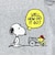 スヌーピー スクエアトートバッグ (グレー)  ルートート ROOTOTE SNOOPY