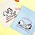 スヌーピー ＆ベル サガラ刺繍巾着 ライトブルー SNOOPY