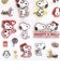 スヌーピー ＆ベル ぷっくりシール アイボリー 文具 SNOOPY