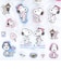 スヌーピー ＆ベル ぷっくりシール ライトブルー 文具 SNOOPY