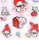 サンリオ マイメロディ ぷっくりシール レトロ サンリオキャラクターズ5 文具 Sanrio