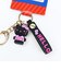 サンリオ ハローキティ マスコット付きキーホルダー ヒョウ柄ブラック ピンク Sanrio