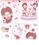 モンチッチ× ハローキティ クリアキャンディシール パーティー 文具 Sanrio