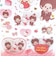 モンチッチ× ハローキティ クリアキャンディシール パーティー 文具 Sanrio
