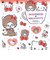 モンチッチ× ハローキティ クリアキャンディシール スタンダード 文具 Sanrio
