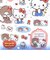 モンチッチ× ハローキティ クリアキャンディシール スタンダード 文具 Sanrio