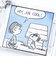 スヌーピー コミック クリアマルチケース(SS) (ブルー) SNOOPY