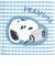 スヌーピー キーパスポーチ ブルー サガラワッペンチェック SNOOPY