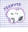 スヌーピー キーパスポーチ パープル サガラワッペンチェック SNOOPY