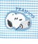 スヌーピー パスポーチ ブルー パスケース 定期入れ サガラワッペンチェック SNOOPY