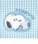 スヌーピー パスケース ブルー 定期入れ サガラワッペンチェック SNOOPY