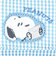 スヌーピー 三つ折り財布 ブルー サガラワッペンチェック SNOOPY