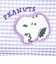 スヌーピー 三つ折り財布 パープル サガラワッペンチェック SNOOPY