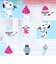 スヌーピー クリアミニ3ポケットポーチ チラシ ブルー SNOOPY