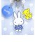 ミッフィー miffy 3連アクリルキーホルダー(A) ブルードレス 日本製