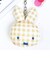 ミッフィー miffy フェイスキーホルダー (イエロー) ギンガムポップシリーズ