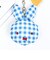 ミッフィー miffy フェイスキーホルダー (ブルー) ギンガムポップシリーズ