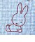 ミッフィー miffy ミニトートバッグ (ブルー) ギンガムポップシリーズ