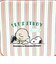 スヌーピー スクエアポーチ ストライプ ピンク SNOOPY