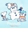 スヌーピー 巾着(M) (ブルー) ウィンターブラザーシリーズ 日本製 SNOOPY