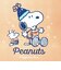 スヌーピー 巾着(M) (オレンジ) ウィンターブラザーシリーズ 日本製 SNOOPY