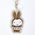 ミッフィー miffy 刺繍マスコットキーチェーン ゆきのひ/ラテ キーホルダー