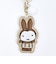 ミッフィー miffy 刺繍マスコットキーチェーン ゆきのひ/ラテ キーホルダー