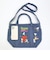 スヌーピー 刺繍トートバッグ サックス ルートート ROOTOTE SNOOPY