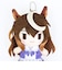 ウマ娘 シンデレラグレイ シンボリルドルフ Chibiぬいおすわりマスコット ぬいぐるみ