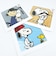 スヌーピー シェニール織ミニタオル ブルー SECRETARY ハンカチ 日本製 SNOOPY