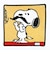 スヌーピー シェニール織ミニタオル ベージュ BEARD ハンカチ 日本製 SNOOPY