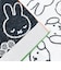 ミッフィー miffy フェイスタオル ブルーナカラー ホワイト 西川 日本製