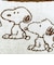 スヌーピー のびのびタオルピローケース ブラウン ThreeSuppers 枕カバー SNOOPY