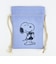 スヌーピー 本 巾着＆豆巾着セット (パープル) 日本製 SNOOPY