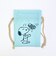 スヌーピー 巾着＆豆巾着セット (ブルー) 日本製 SNOOPY