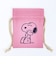 スヌーピー ウッドストック 巾着＆豆巾着セット (ピンク) 日本製 SNOOPY