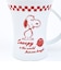 スヌーピー デカマグ (レッド) アメリカンチェックシリーズ コップ 日本製 SNOOPY